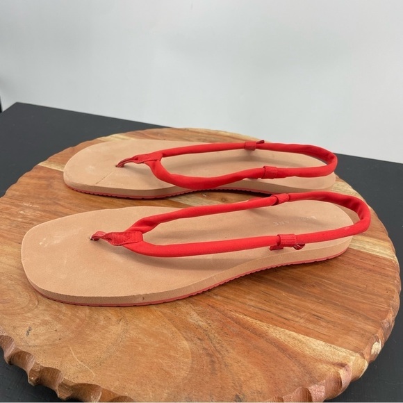 EVERLANE The ReNew Strappy Sandal red Sz 9 - Picture 3 of 5